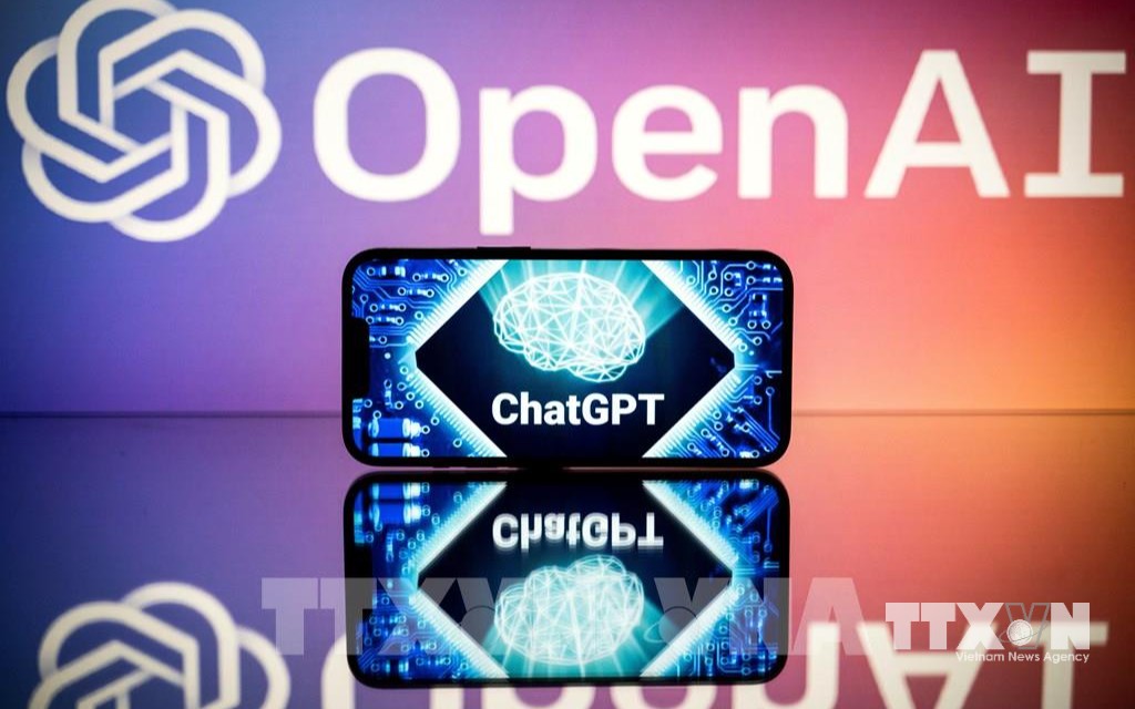 Biểu tượng công cụ ChatGPT của OpenAI. (Ảnh: AFP/TTXVN) Biểu tượng công cụ ChatGPT của OpenAI. (Ảnh: AFP/TTXVN)